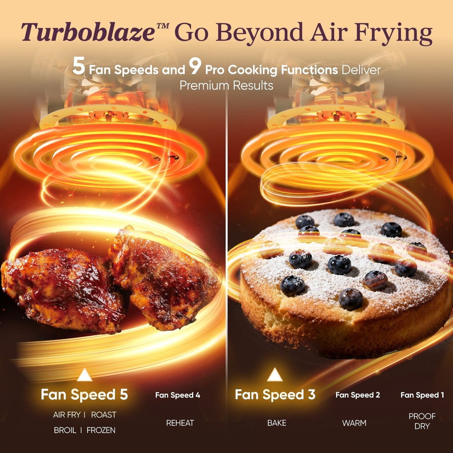 TurboBlazeTM 6.0-Quart Air Fryer - Light Gray