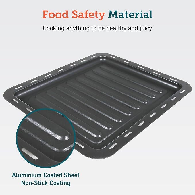 COSORI Oven Tray, Baking Sheet, Drip pan for CS100-AO & CTO-R251S, Air Fryer Toaster Oven Replacement Accessories