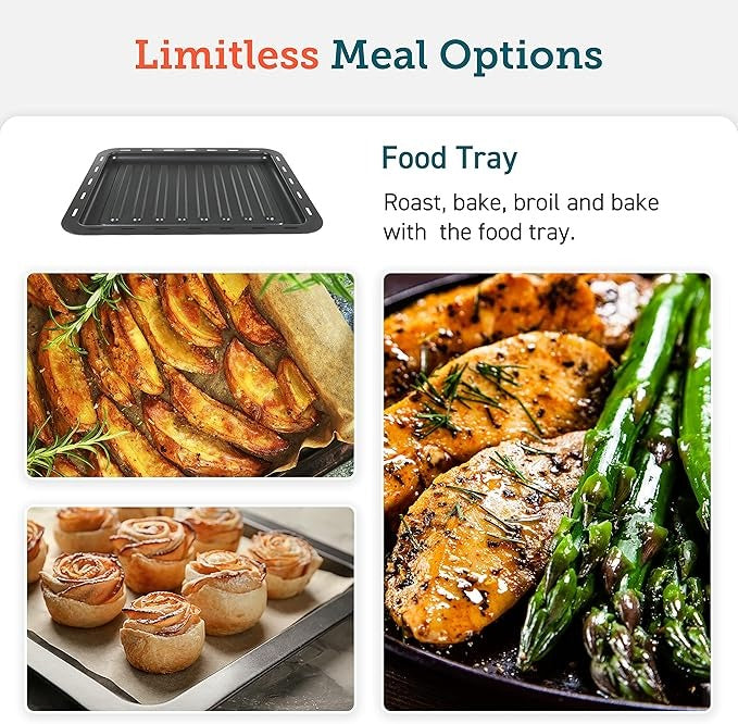 COSORI Oven Tray, Baking Sheet, Drip pan for CS100-AO & CTO-R251S, Air Fryer Toaster Oven Replacement Accessories