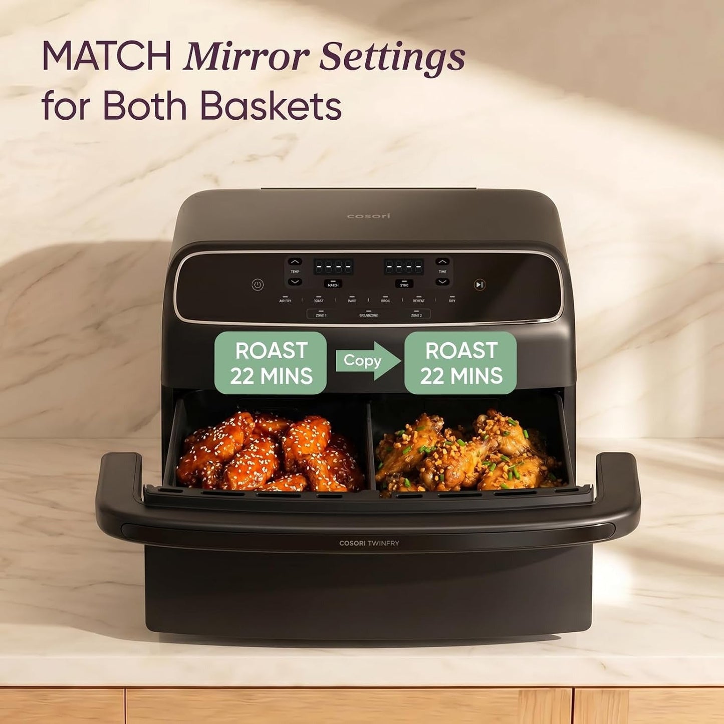 COSORI TWINFRY 9-Quart Double Air Fryer