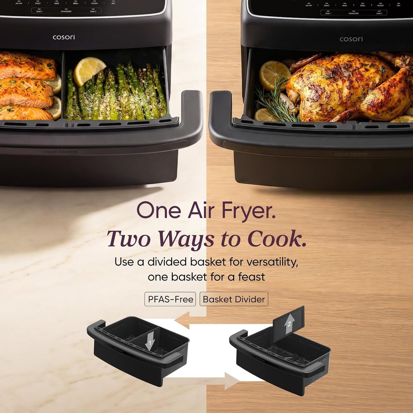 COSORI TWINFRY 9-Quart Double Air Fryer
